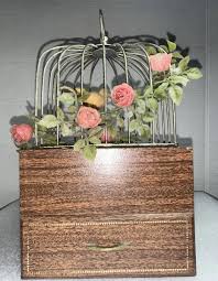 Vintage Perch Jumping Bird Cage Music Box w/ Wood Jewelry ...