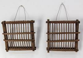 French Traditional Bird Trap Wall Decorations, 1920s, Set of ...