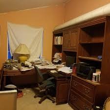 Large heavy duty computer desk.