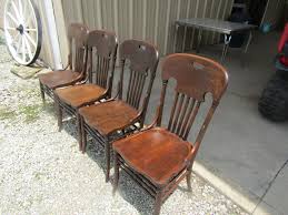 Antique 4 Oak Kitchen Chairs Spindle Back Chairs - Etsy