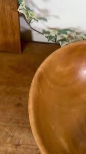 Large Pale Wood Fruit Bowl: Vintage Kitchen Decor - Etsy UK