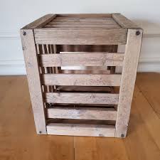 Antique Weathered Wood Crate: Farmhouse Decor, Magazine ...