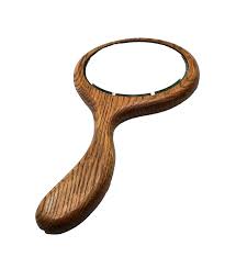 Vintage Wood Hand Mirror | eBay