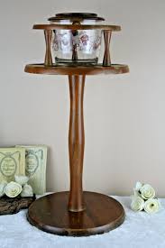 Vintage 60's Tobacco glass hunting jar smoking stand pipe holder rack | FF-Antiques