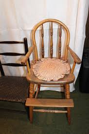 Sold at Auction: High Chair, Youth Chair and Child's Rocker