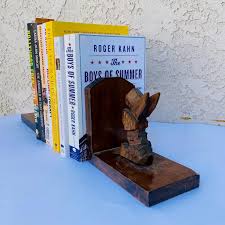 Pair of Vintage Carved Wood "Scottie" Dog Bookends | Chairish