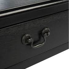 SAFAVIEH Athena Solid 1 Drawer Accent Table, Black - Walmart.com