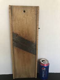 Vintage Wooden Mandolin Cabbage Cutter/Slicer/Shredder w/Two Blades | eBay