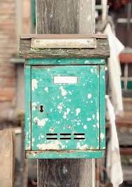 Mailbox old rusty exterior' Poster, picture, metal print ...