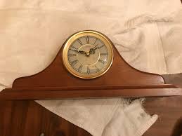 Vintage Sunbeam Wood Mantle Clock Model 882-621 Glass Crystal works Great | eBay