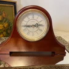 Vintage Linden Wood Mantle Clock - Traditional Quartz Battery Operated - MCM Linden Clock - Parts Only - Etsy