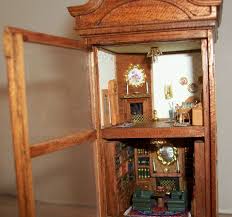 RARE DOLLHOUSE MINIATURE ARTISAN TALLER-TARGIONI 3 SHELF LIGHTED CABINET 1" | eBay Australia