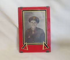 Reserve for Breanakay Antique Art Deco Glass Frame With WWII Army GI Soldier With Expert Marksmanship Badge - Etsy