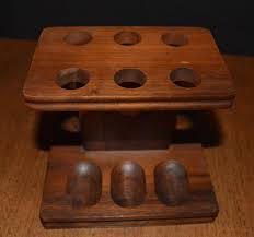 VTG Wooden Pipe Racks & Humidor Set (2) Tobacco Storage ...
