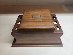 Decatur Industries Wood Deco 6 Pipe Tobacco Holder Stand ...