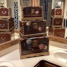Floral Trunk Decor Set Storage Container | eBay