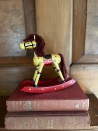 Vintage Hand-painted Wooden Rocking Horse – Luce Sable ...