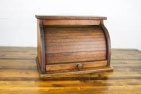 Vintage Wooden Accordion Bread Box Wood Breadbox - Etsy ...