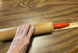 Vintage Munising 17.5” Maple Wood Rolling Pin w/ Red Turned Handles | eBay