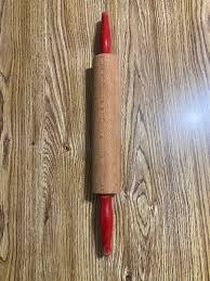 Vintage rodillo de madera mangos rojos casi 18 pulgadas de largo decoración rústica de la cocina de la granja útil gran pieza decorativa práctica herramienta para hornear - Etsy México