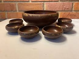 Vintage Made In Japan Melamine Bowl and 6 Sauce Bowl Set Moths Butterflies | eBay