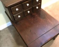 ETHAN ALLEN Antiqued Pine Old Tavern Two Drawer Accent Step End Table 12-8032 - Etsy