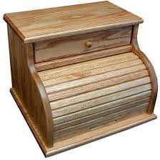 QW Amish Roll Top Bread Box with Drawer – Quality Woods ...