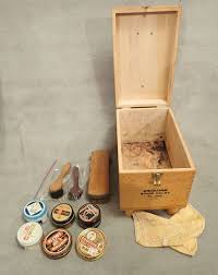 Vintage Esquire Shoe Valet De Luxe Wooden Shoe Shine Box ...