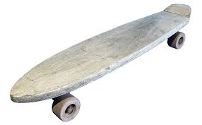 Vin,1960's homemade Wood Skateboard with Clay Wheels - Super ...
