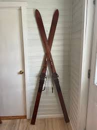 Harvey Dodds Vintage Wooden SKIS Vintage Cabin Decor, Ski Lodge Decor, - Etsy
