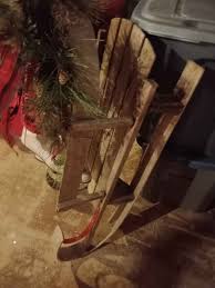 This is a lag sled decorated for Xmas with a pair of skates ...