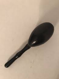 Vintage Wooden Sewing Darner Darning Sock Tool Black Egg 6 ...