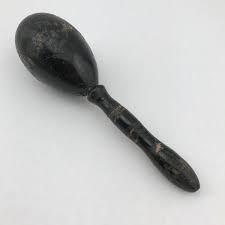 Vintage Wooden Sock Darner Egg, Black Wooden Sock Darner ...