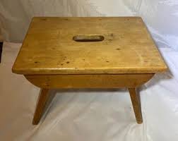 Primitive Wooden Stool - Etsy