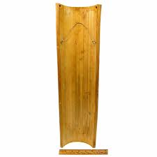 Signed Art HAND CARVED/PAINTED BAMBOO 20" Wall Hanging ...