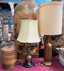 Sold at Auction: Lot of 3 Mid-Century Table Lamps.