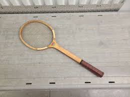 Antique Seaway Blue Bird Tennis Racquet w/Original Leather ...