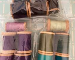 Large Vintage Wooden Thread Spools- Various Colors - Etsy