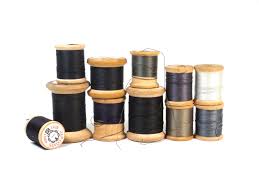 Wooden Spools of Thread - Blacks & Greys - Etsy