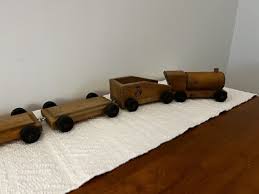 VINTAGE COMMUNITY PLAYTHINGS RIFTON, NY WOODEN TRAIN 6- PIECE | eBay