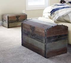 Vintage Trunk With Dome Lid & Metal Ring Handles (wf) | eBay