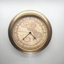 Vintage Map Clock - Etsy