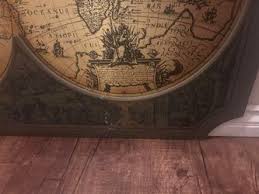 Vintage 1964 Masketeers Large Brass Wood Map of the World in 1628 Orbis Terrarum for Sale in Riverside, CA - OfferUp