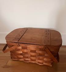 Vintage Basketville Picnic Basket Made in Putney Vermont | Chairish