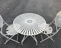 Beautiful Sunburst Bistro Set Table and 2 Folding Chairs - Etsy