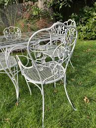 1960s Salterini Wrought Iron Full Patio Seating & Tables Set ...