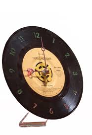 Clock Record Vintage Recycled 45RPM – Boulevard Souvenirs