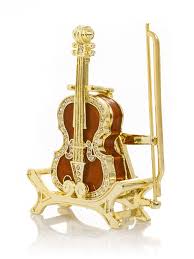 Keren Kopal Golden Chello Trinket box Decorated with ...