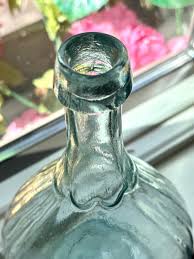 1850's Antique Open Pontil Hunter/fisherman Calabash Bottle ...