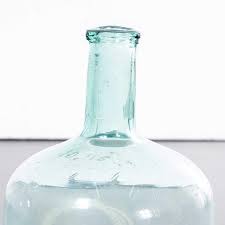 Vintage French Clear And Blue Glass Demijohns - Pair For ...